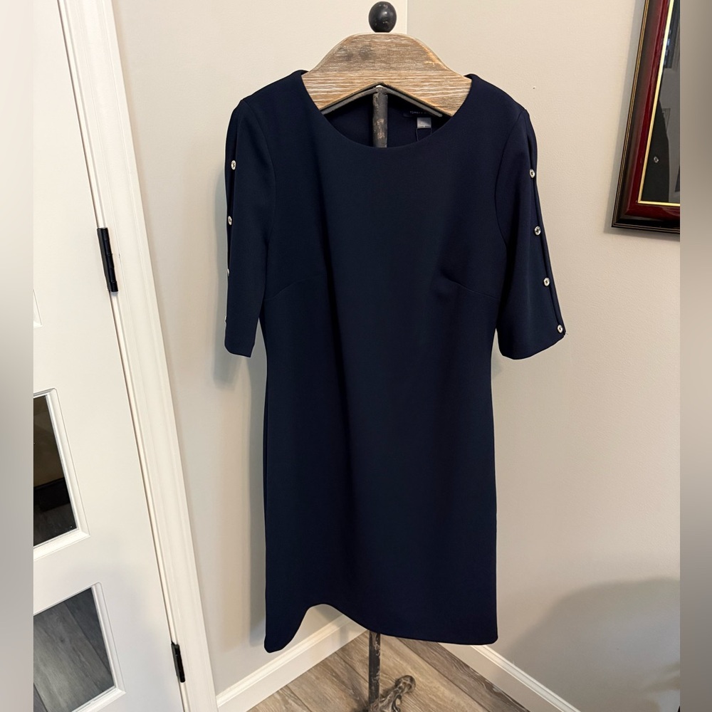 Tommy Hilfiger Navy Blue Short Sleeved Dress